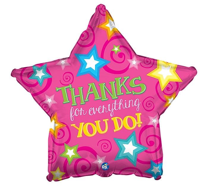 Thanks For Everything You Do Foil Mylar Balloon - Shelburne Country Store