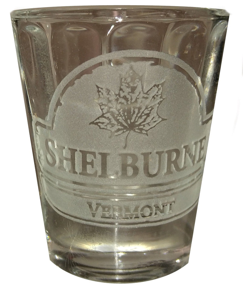 Etched Shot Glass - Shelburne Vermont - Shelburne Country Store