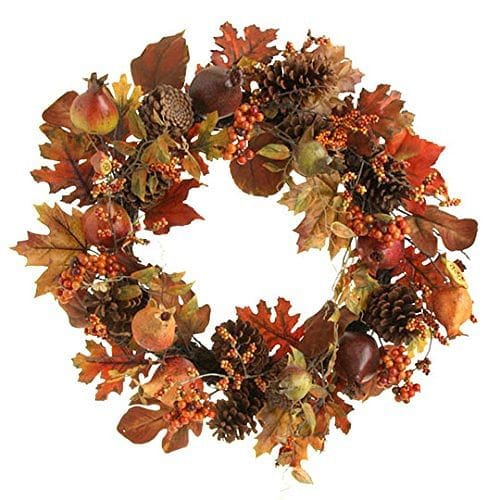 24 inch Pomegranate Wreath - Shelburne Country Store