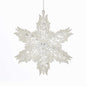 White and Clear Snowflake Ornament - Shelburne Country Store