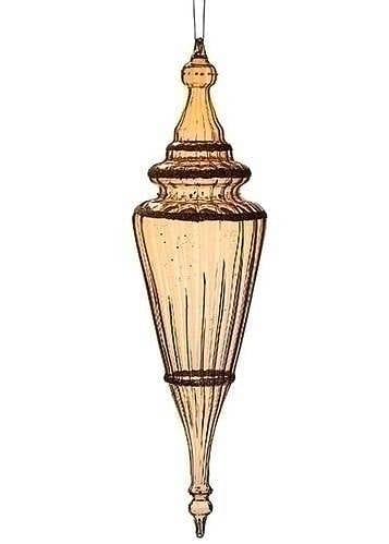 13 Inch Golden Glass Finial Ornament - - Shelburne Country Store