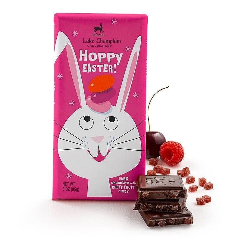Lake Champlain Chocolates - Hoppy Easter Dark Chocolate With Chewy Fruit Candy Bar - Shelburne Country Store