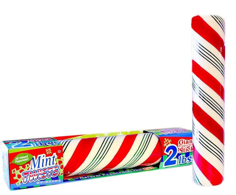 Giant Candy Cane Peppermint Mint Twist Stick 2 Pounds - Shelburne Country Store