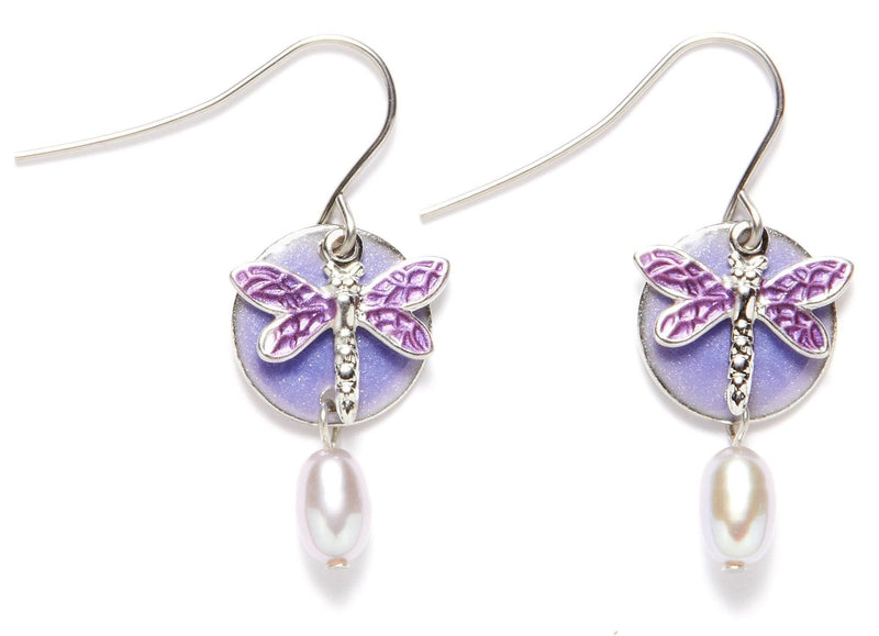 Dragonfly Pearlescent Drop Earrings - Shelburne Country Store