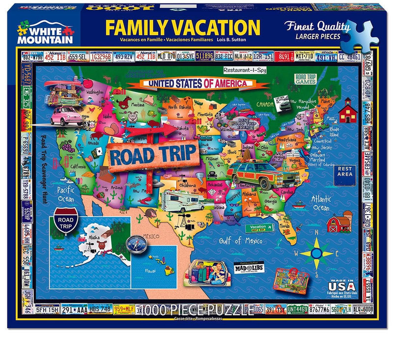 Family Vacation Puzzle - 1000 Piece - Shelburne Country Store