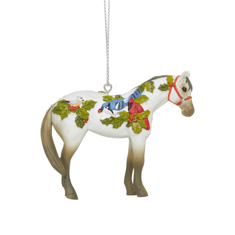 Winter Feathers - Painted Pony Ornament - Shelburne Country Store
