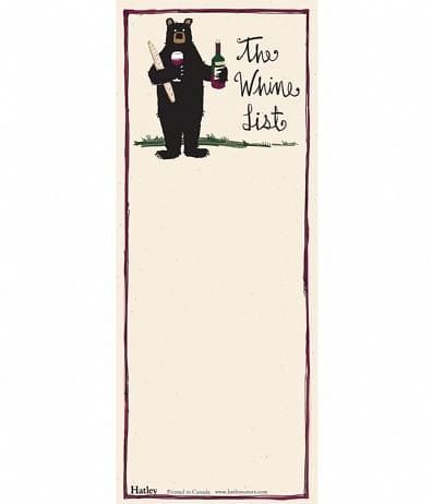 Hatley Magnetic List Pad - The Whine List - Shelburne Country Store