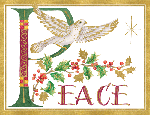 Illuminated Peace Dove - Cmas C Size 16 count - Shelburne Country Store