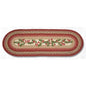 Cranberries Oval Patch Table Runner 13 x 36 - Shelburne Country Store