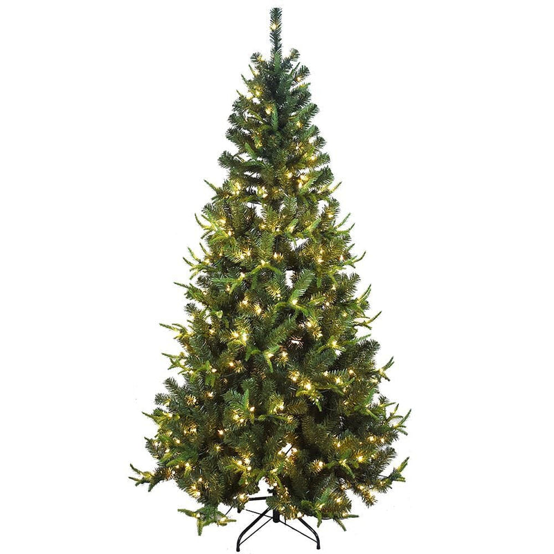 7 Foot Pre-lit Sierra Green Christmas Tree - Shelburne Country Store