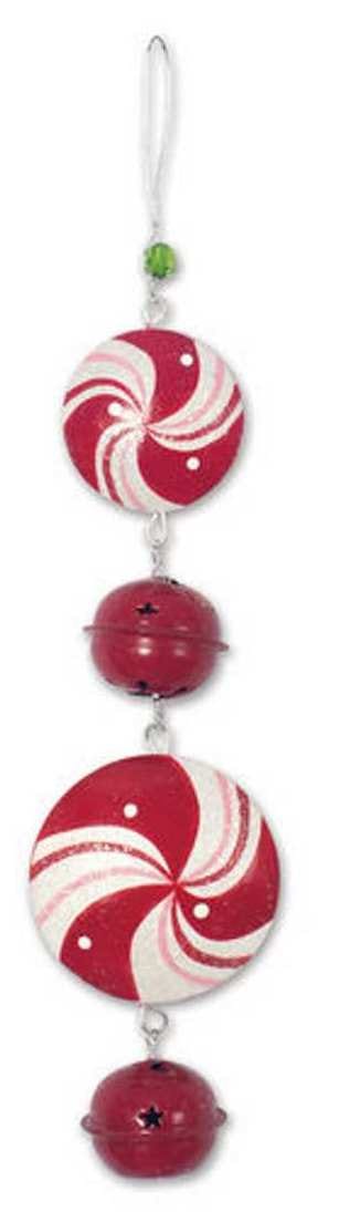 Peppermint Bell Ornament - Balls - Shelburne Country Store