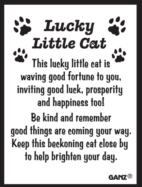 Good Luck Cat Charm - Shelburne Country Store
