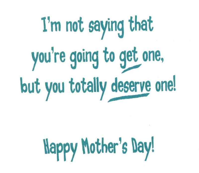 You Deserve A Day Off - Mothers Day Card - Shelburne Country Store