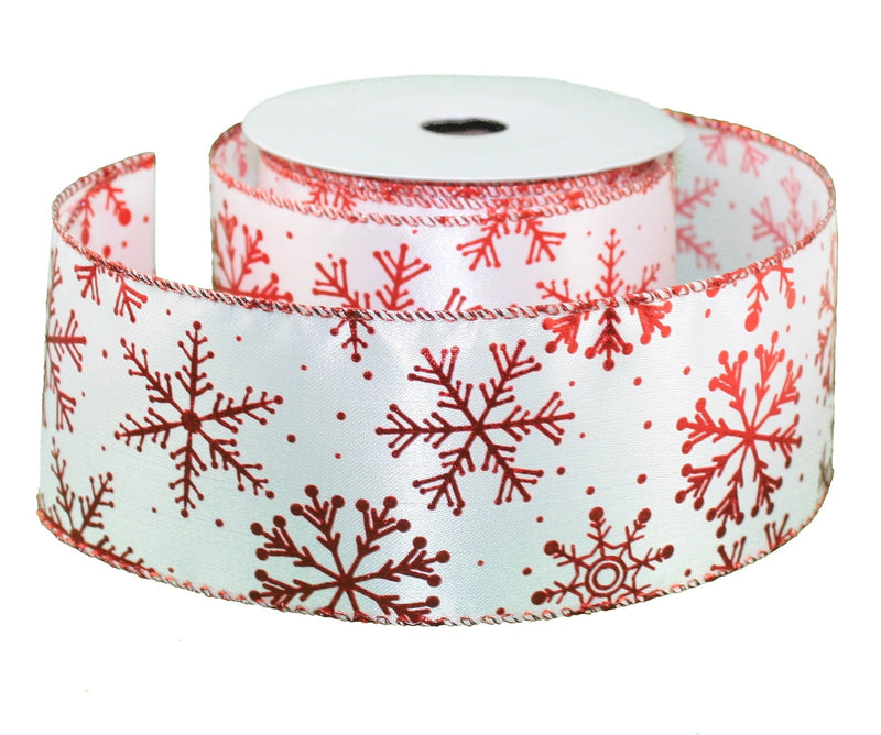2.5 Inch Christmas Wired Ribbon - - Shelburne Country Store