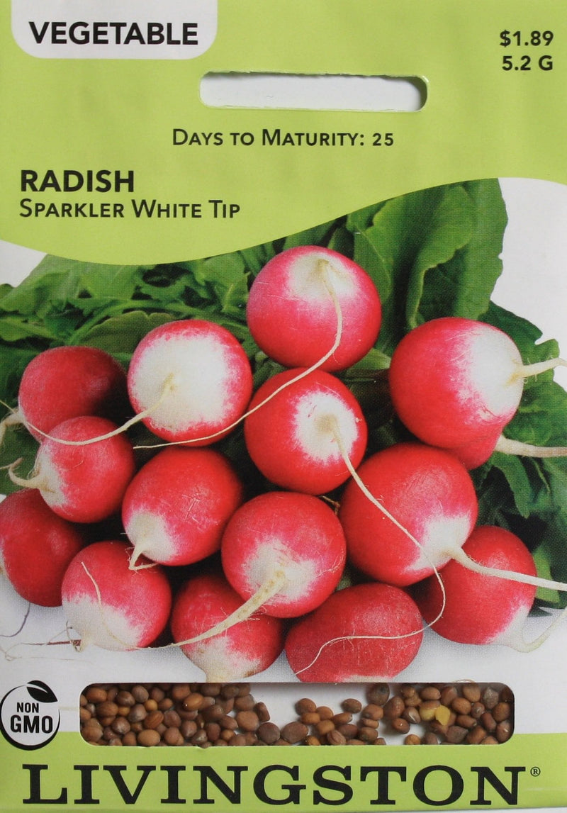 Seed Packet - Radish - Sparkler White Tip - Shelburne Country Store