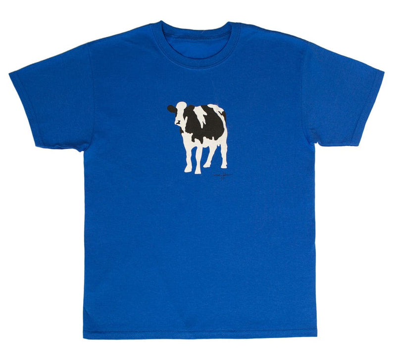 Woody Jackson - Rubin's Cow Blue T-shirt - - Shelburne Country Store