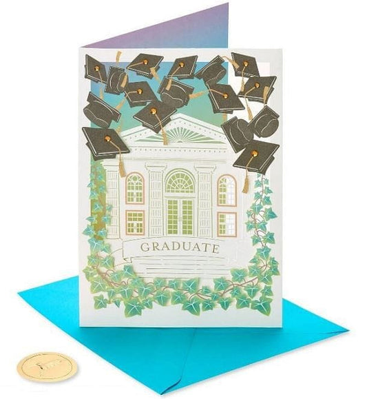 Grad Cap Toss Graduation Card - Shelburne Country Store