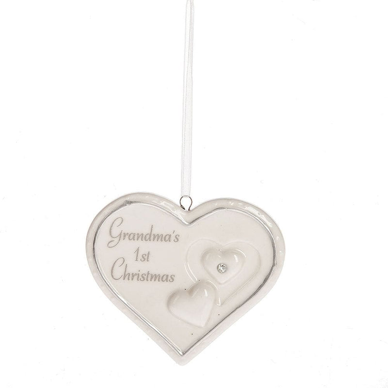 Grandma's First Christmas Heart Ornament - Shelburne Country Store