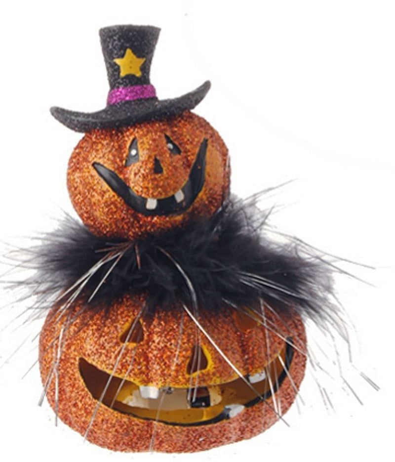 5 Inch Lighted Stacked Jack O' Lantern - Shelburne Country Store