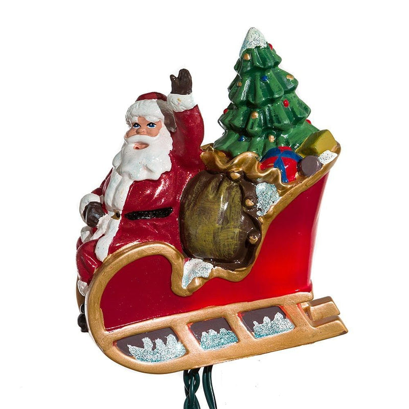 Santa Sleigh and Eight Reindeer Light Set - Shelburne Country Store