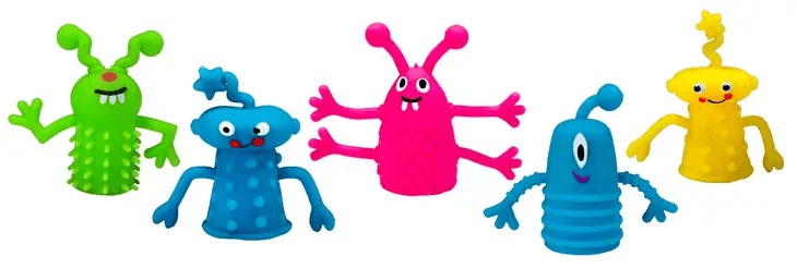Stretchy Monster Finger Puppet 5 pc. - Shelburne Country Store