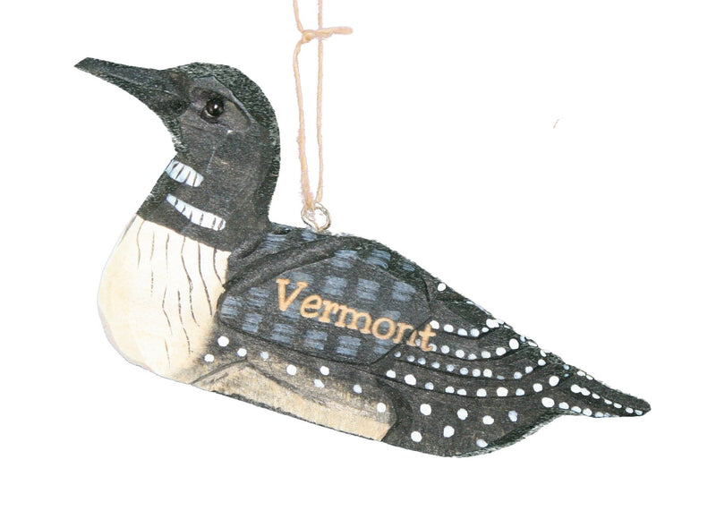 Vermont Loon Wooden Ornament - Shelburne Country Store