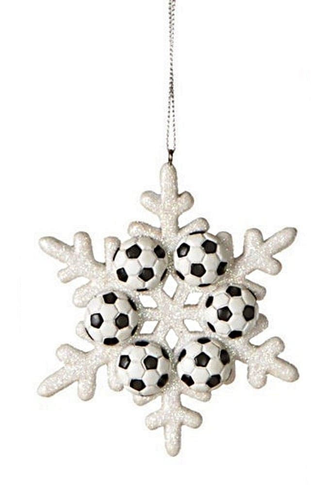 Sport Equipment Snowflake Ornament - Soccer - Shelburne Country Store