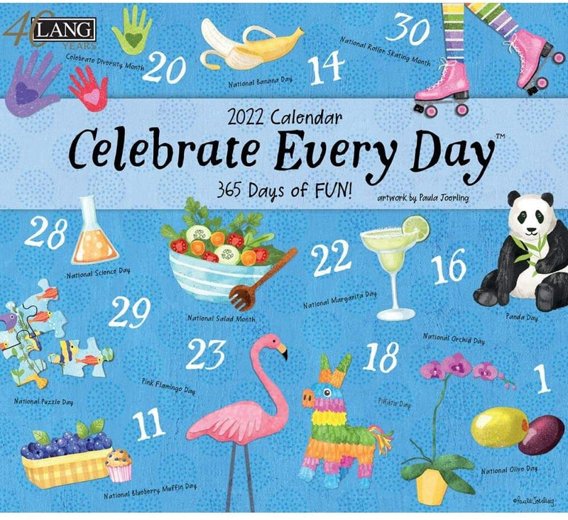 2022 Celebrate Every Day Wall Calendar - Shelburne Country Store