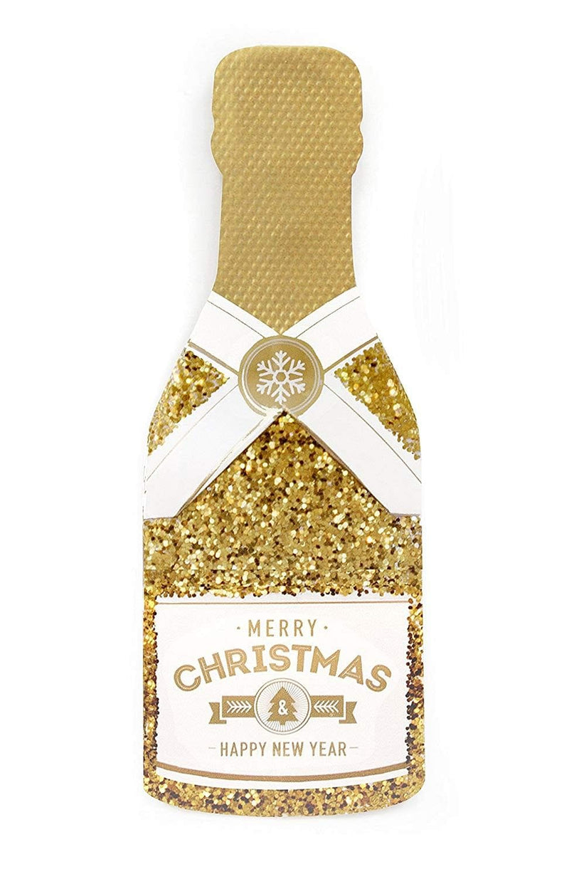 Merry Christmas Champagne Gold Card - Shelburne Country Store