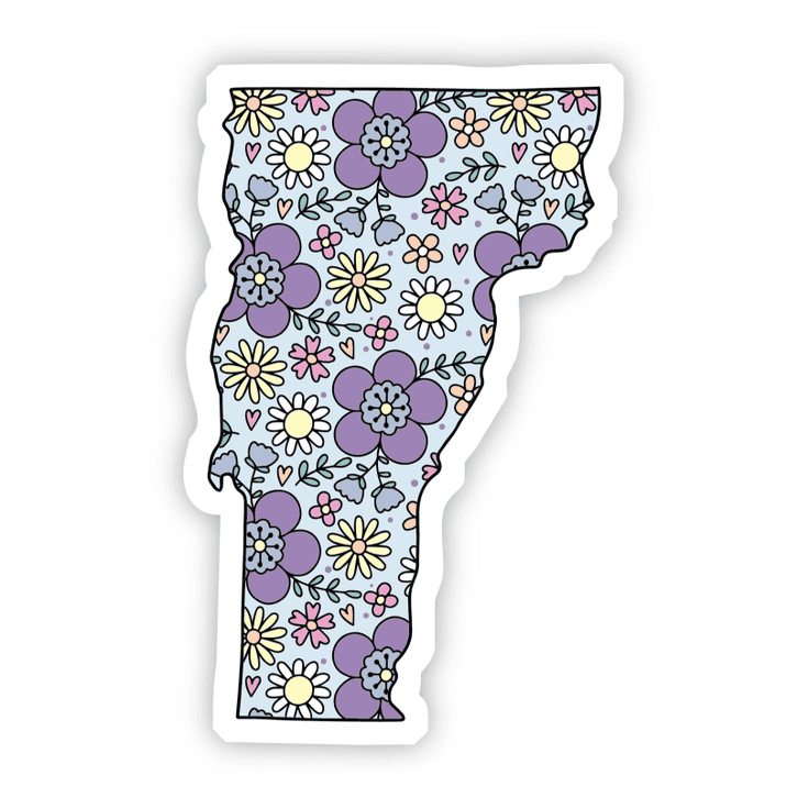 Vermont Floral Sticker - Shelburne Country Store