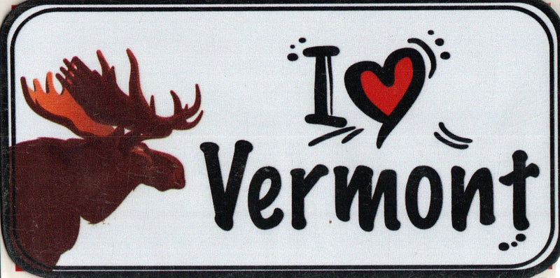 I Love Vermont Moose Magnet - Shelburne Country Store