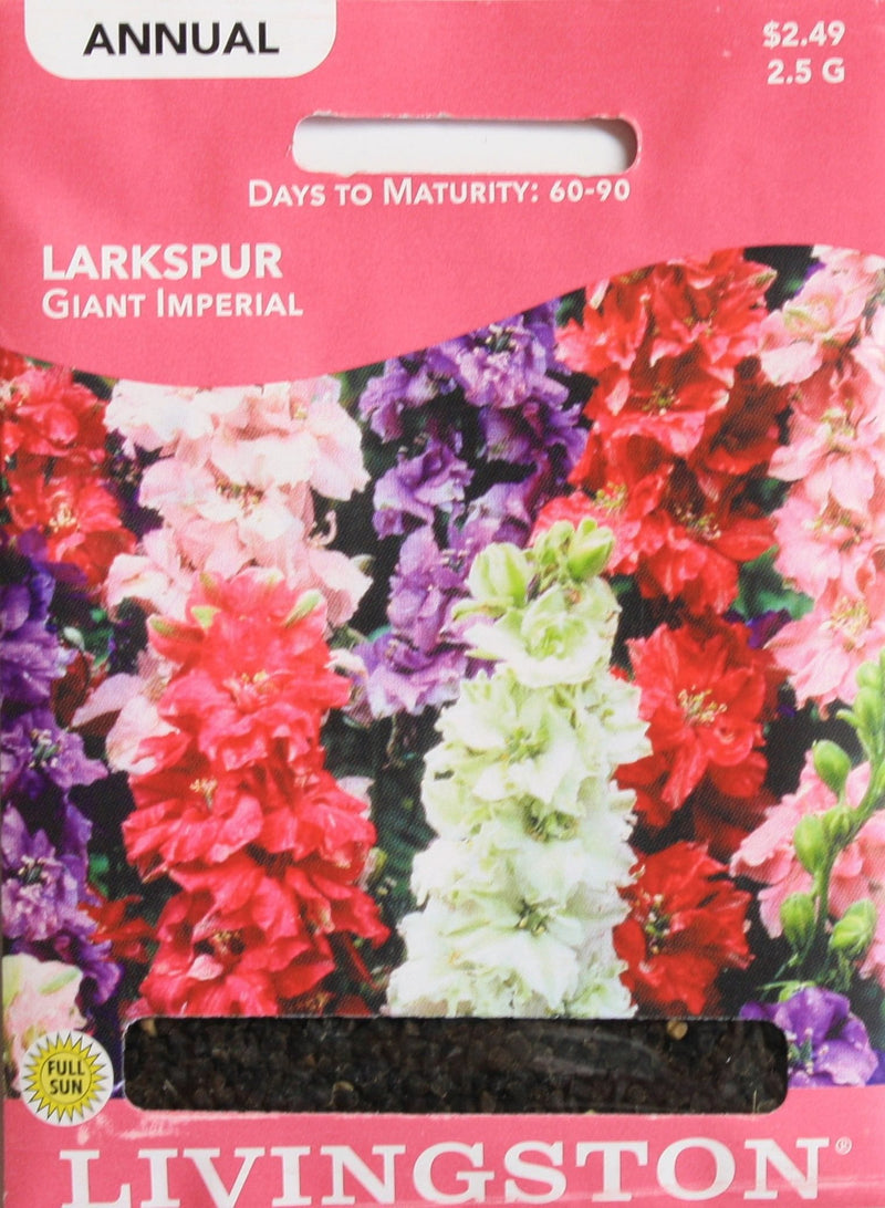 Seed Packet - Larkspur - Giant Imperial - Shelburne Country Store