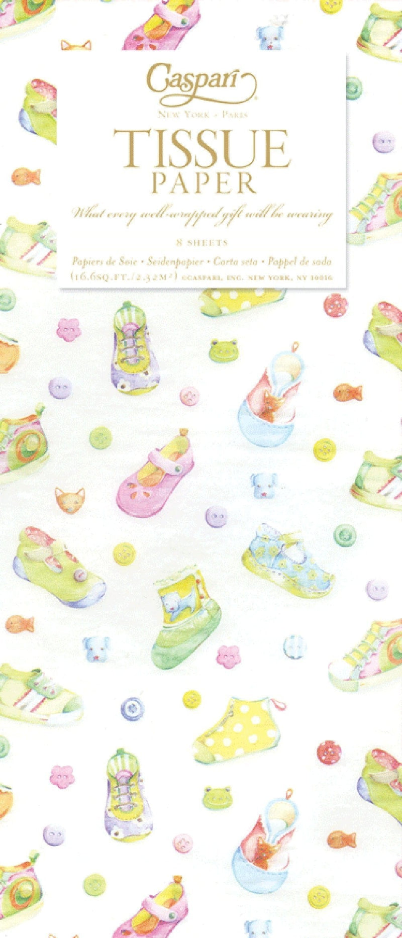 Baby Shoes Tissue Pkg 4 Sheets - Shelburne Country Store