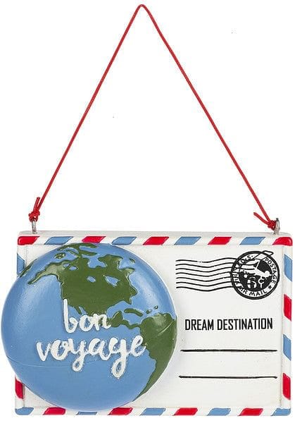 Bon Voyage Globe Ornament - Shelburne Country Store