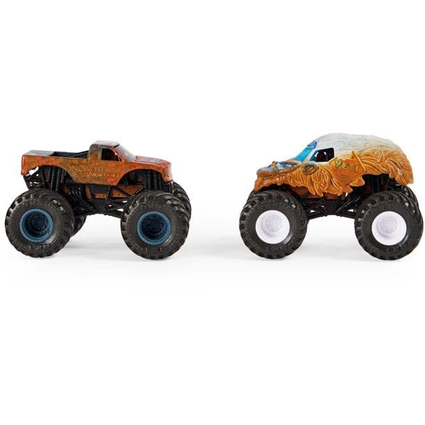Monster Jam 1:64 2-Pack (Dirty to Clean) Yeti vs Northern Nightmare - Shelburne Country Store