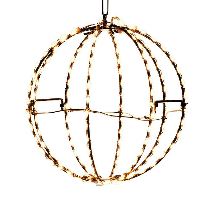 Warm White LED Foldable Metal Sphere - Shelburne Country Store