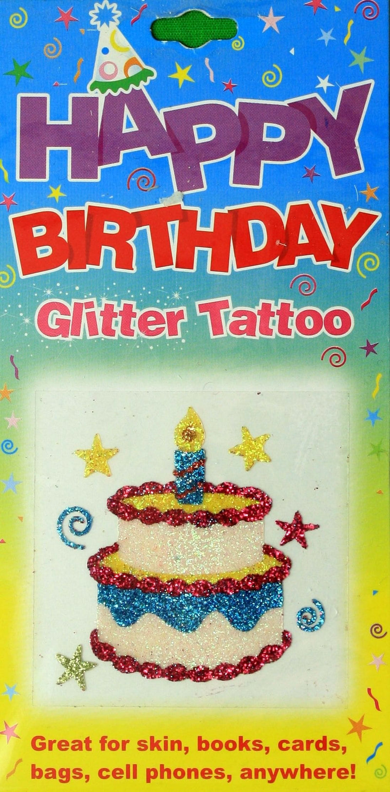 Birthday Glitter Tattoo - - Shelburne Country Store
