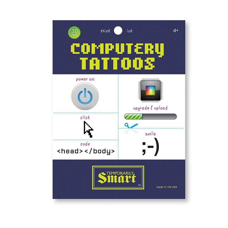 Computery Tattoos- Temporarily Smart Body Art - Shelburne Country Store