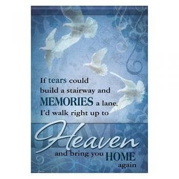 If Tears Garden Flag, Blue, Polyester, 13 X 18 In. - Shelburne Country Store