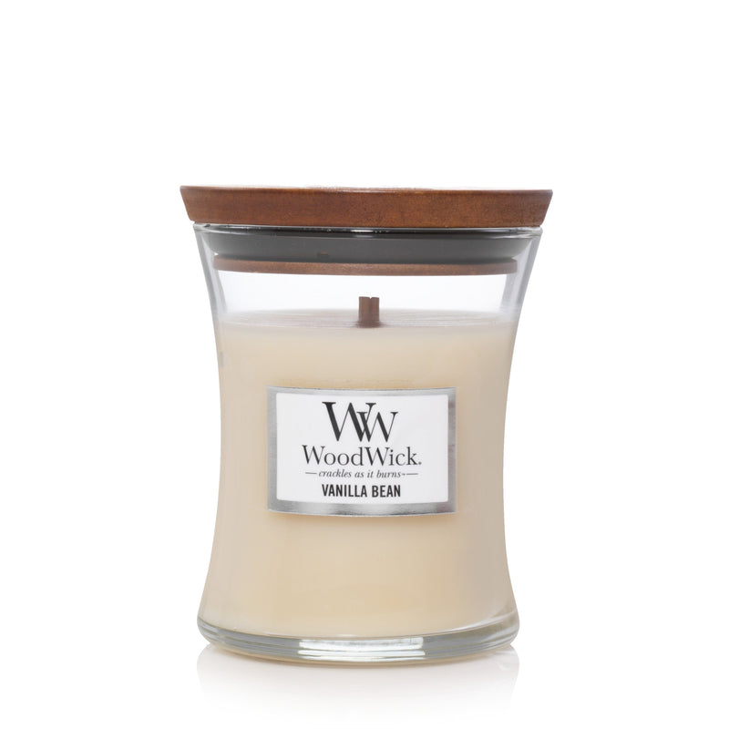 Woodwick Hourglass Jar 9.7 Ounce Candle -  Vanilla Bean - Shelburne Country Store