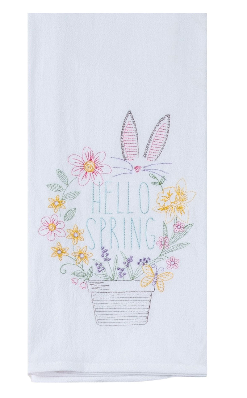 Hello Spring  Flour Sack Towel - Shelburne Country Store