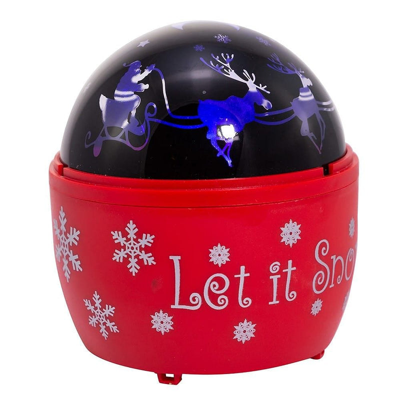 Battery-Operated or USB Powered Reindeer Night Light Projector - Shelburne Country Store