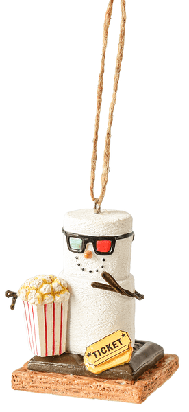 S'mores Movie Buff Ornament -Ticket - Shelburne Country Store