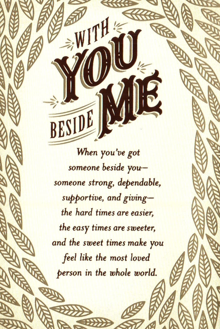 With You Beside Me Birthday Card - Shelburne Country Store