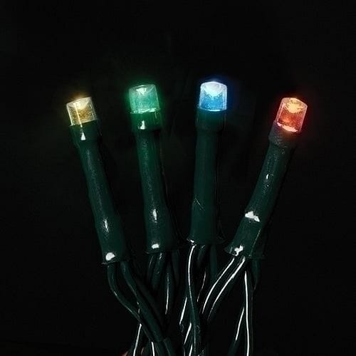 USB powered 100 LED (26 foot) Green Wire Multifunction Lights with Timer -  Multicolor - Shelburne Country Store