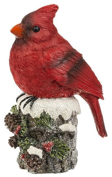 Cardinal on a Log figurine - Shelburne Country Store