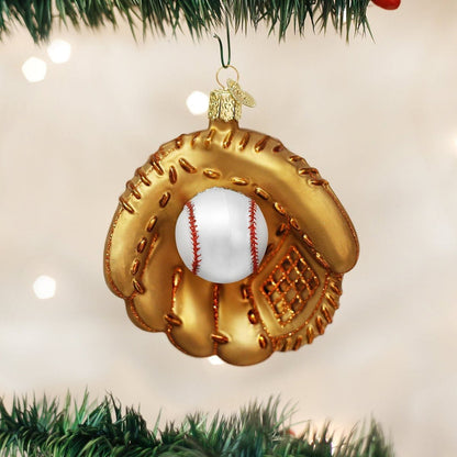 Old World Christmas Baseball Mitt Glass Ornament - Shelburne Country Store
