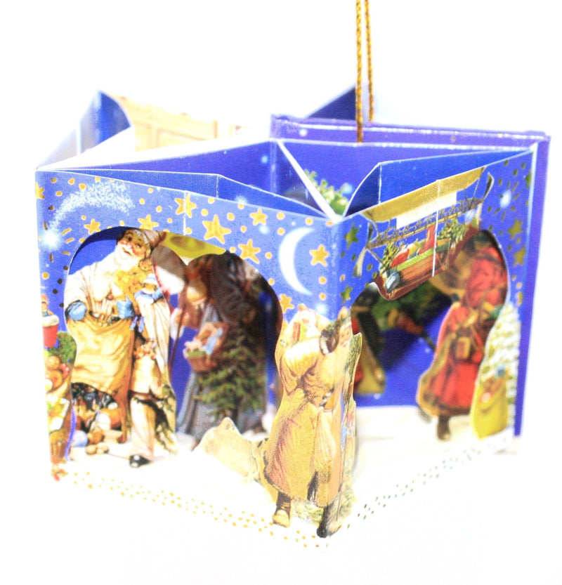 Popup Mini Book German Ornament -  Green - Shelburne Country Store