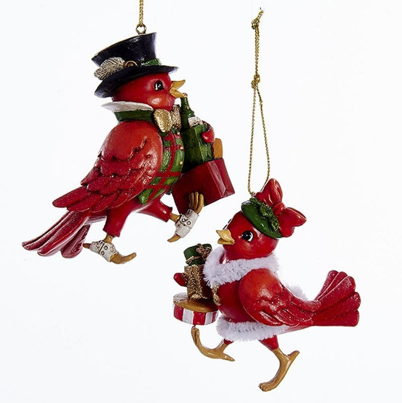 Mr. & Mrs. Red Bird Ornament - Mrs - Shelburne Country Store