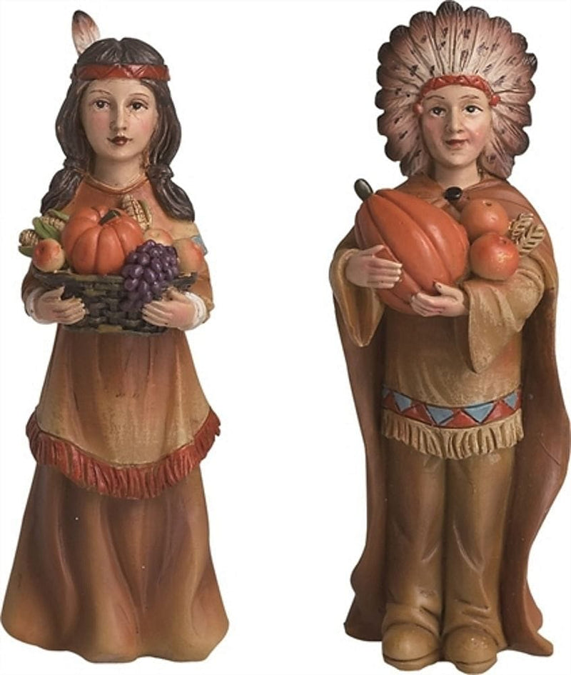 Resin Native American 4 inch Figurine - - Shelburne Country Store